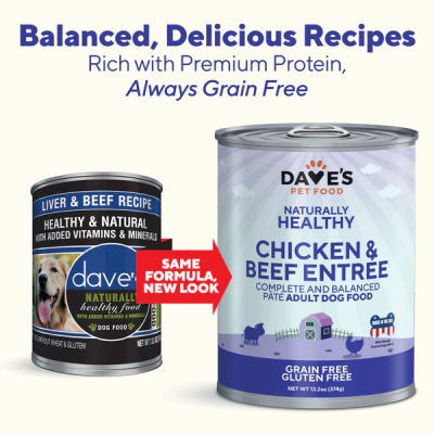 Dave's Naturally Healthy™ Liver and Beef Canned Dog Food