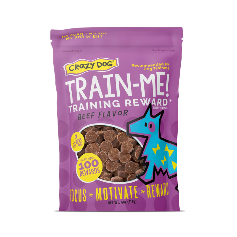 Crazy Dog Train-Me! Beef Flavor Training Treats for Dogs