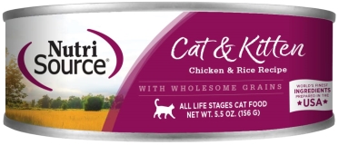 NutriSource® Chicken and Rice Cat Formula