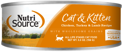 NutriSource® Chicken, Turkey & Lamb Cat and Kitten Formula