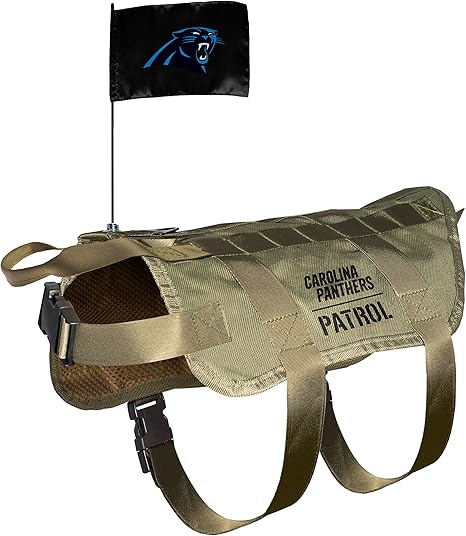 Littlearth NFL Pet Tactical Vest-Carolina Panthers