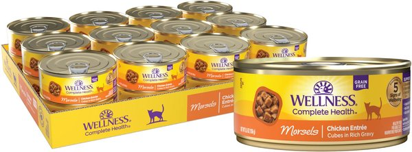 Wellness Complete Health Morsels Cubed Chicken Entrée For Cats