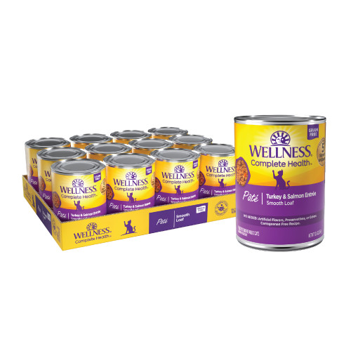 Wellness Complete Health Pâté Turkey & Salmon Recipe Cat Food
