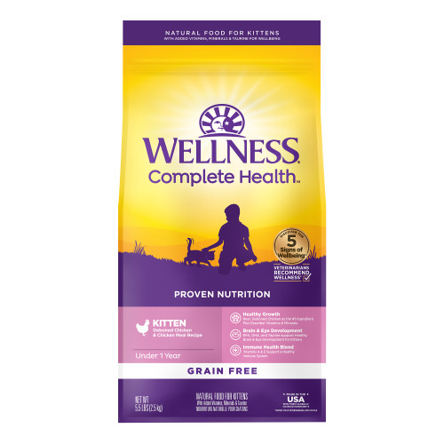 Wellness Complete Health Grain Free Kitten Deboned Chicken & Chicken Meal Recipe Cat Food