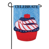 Carson Firework Cupcake Garden Flag