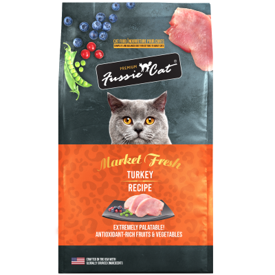 Fussie Cat Market Fresh  Turkey Meal Dry Cat Food