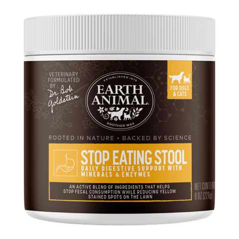 Earth Animal Apothecary Stop Eating Stool Coprophagia & Digestive Powder Supplement