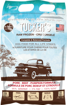 Tucker's Raw Frozen Pork-Beef-Pumpkin Formula for Dogs