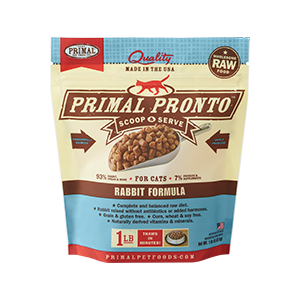 Primal Feline Raw Frozen Pronto-Rabbit Formula