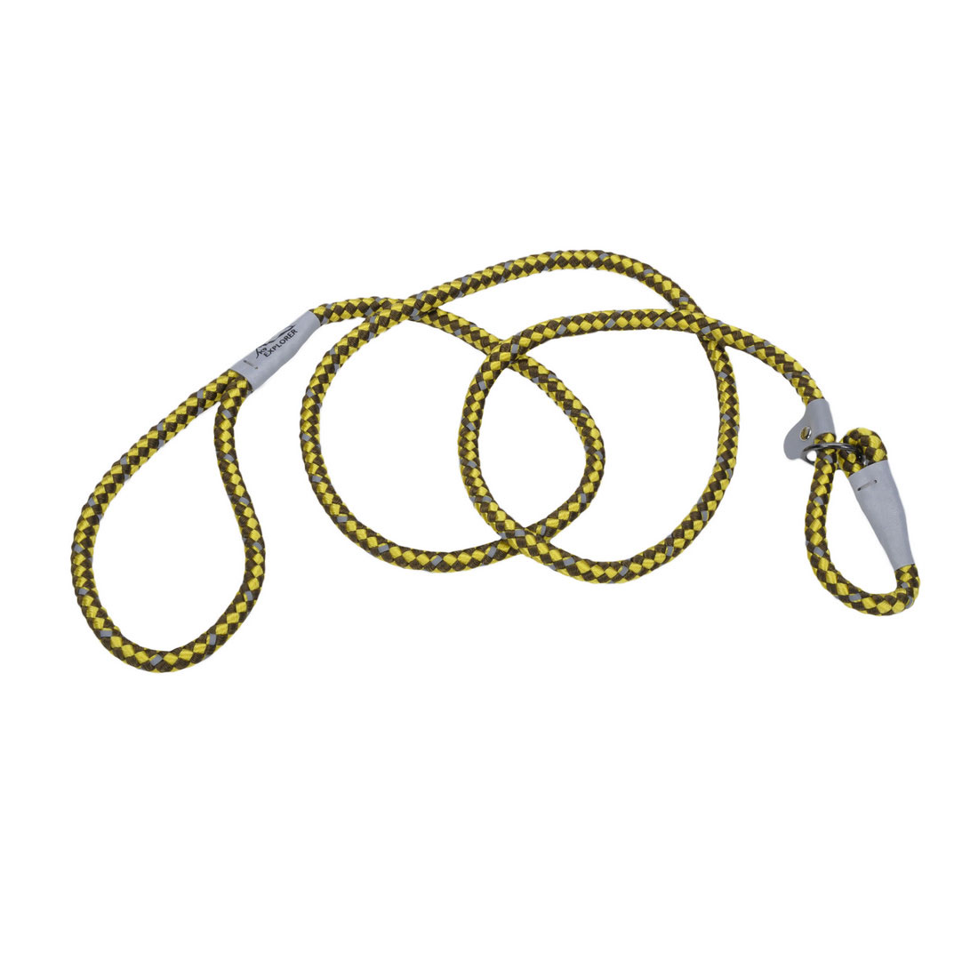 Coastal K9 Explorer Reflective Braided Rope Slip Dog Leash-Goldenrod