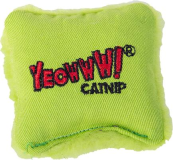 YEOWWW! Catnip Pillow Plush Cat Toy-Green