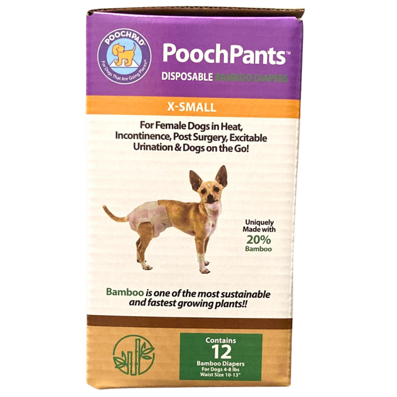 PoochPants Disposable Absorbent Bamboo Diapers