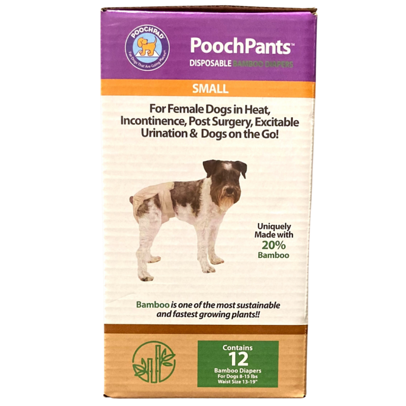PoochPants Disposable Absorbent Bamboo Diapers