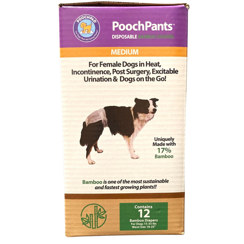 PoochPants Disposable Absorbent Bamboo Diapers