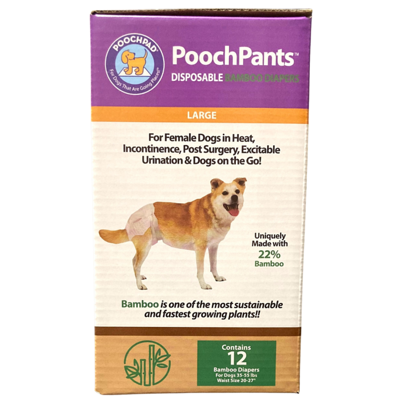PoochPants Disposable Absorbent Bamboo Diapers