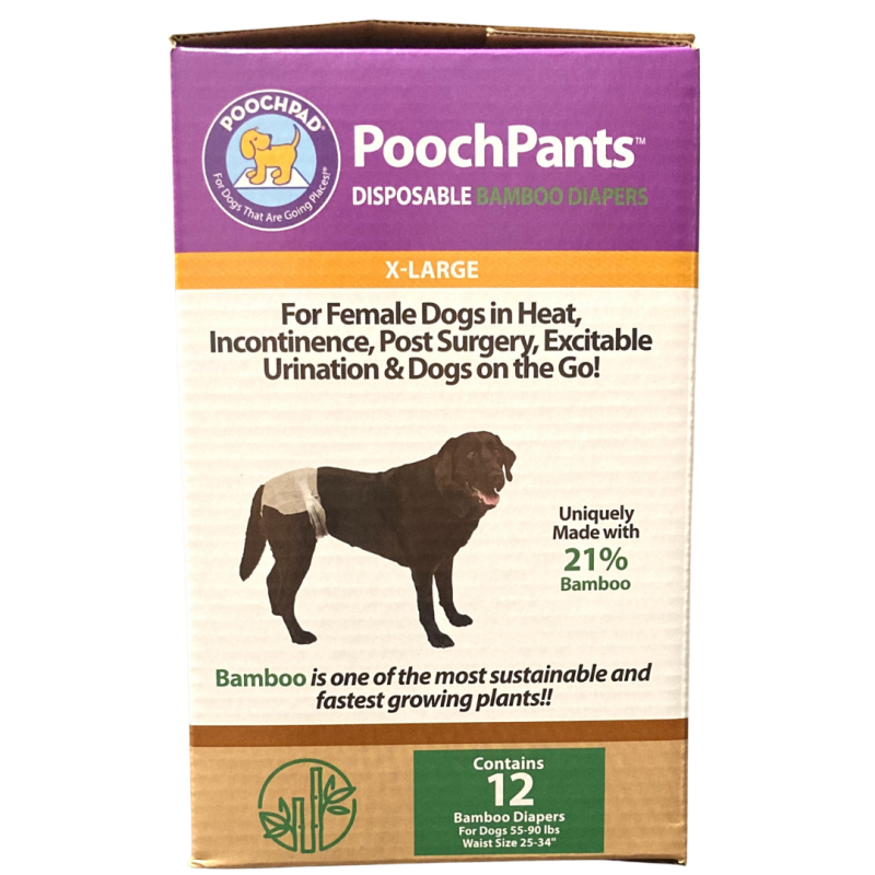PoochPants Disposable Absorbent Bamboo Diapers