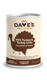 Dave's 95% Premium Meats™ Turkey & Turkey Liver Recipe for Dogs