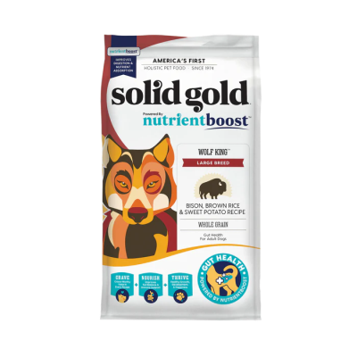 Solid Gold Wolf King™ Bison, Brown Rice & Sweet Potato Recipe for Large Breed Dogs