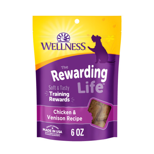 Wellness Rewarding Life Soft & Chewy Healthy Dog Treats-Chicken & Venison Recipe