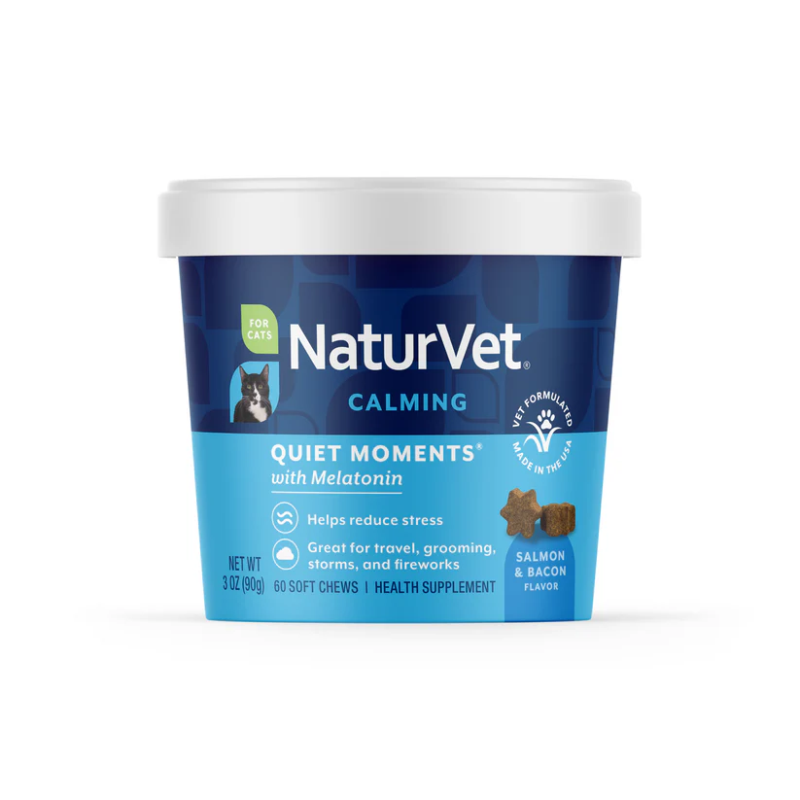 NaturVet Quiet Moments Calming Aid Cat Soft Chews