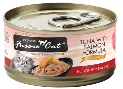 Fussie Cat Tuna with Salmon Formula in Aspic