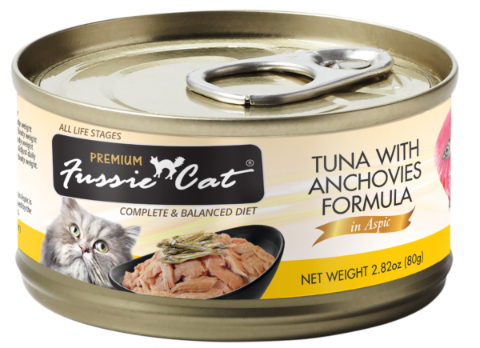 Fussie Cat Tuna with Anchovies Formula in Aspic