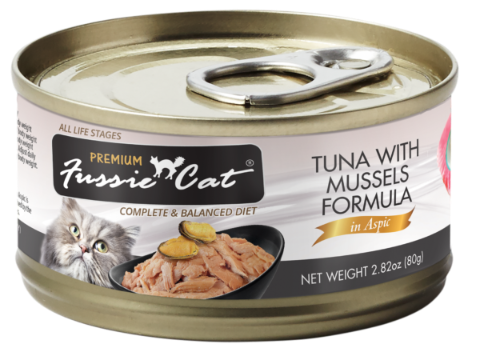 Fussie Cat Tuna with Mussels Formula in Aspic