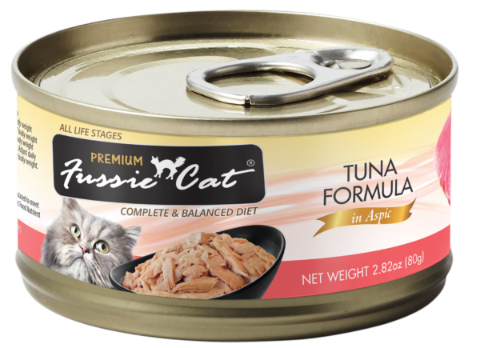 Fussie Cat Tuna Formula in Aspic Canned Cat Food