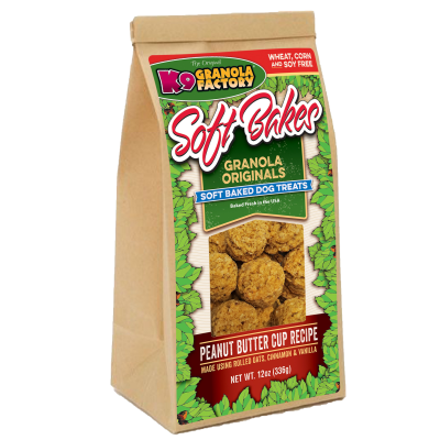 K9 Granola Factory Soft Bakes Peanut Butter Cup Recipe Dog Treats