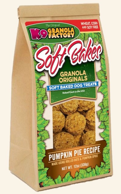 K9 Granola Factory Soft Bakes Pumpkin Pie Recipe Dog Treats