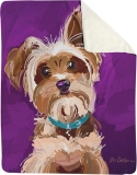 Fleece Throw-Yorkie