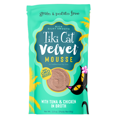 Tiki Cat® Velvet Mousse™-Tuna & Chicken in Broth