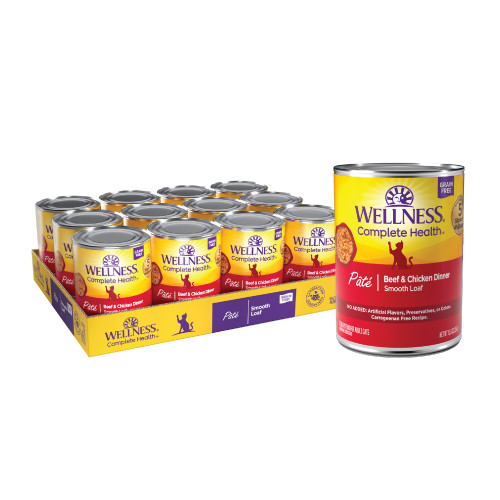 Wellness Complete Health Pâté Beef & Chicken Recipe Cat Food
