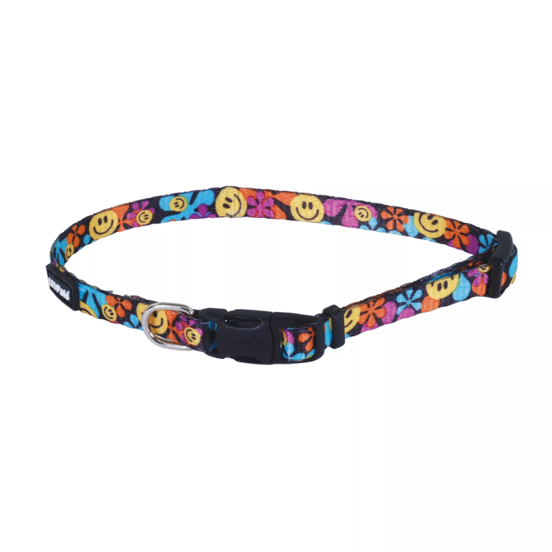 Coastal Pet Products Li'l Pals Adjustable Patterned Dog Collar-Wildflower