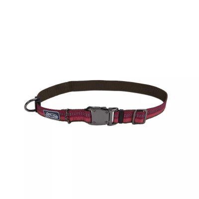 Coastal K9 Explorer Reflective Adjustable Dog Collar-Berry