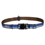 Coastal K9 Explorer Reflective Adjustable Dog Collar-Sapphire