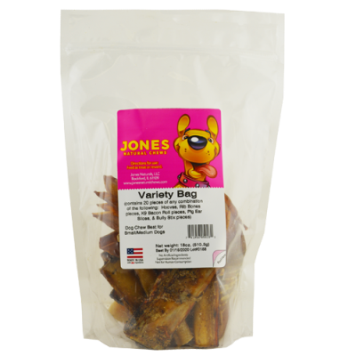 Jones Natural Chews Variety Bag-20 PC