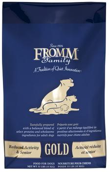 Fromm Family Reduced Activity & Senior Gold Food for Dogs