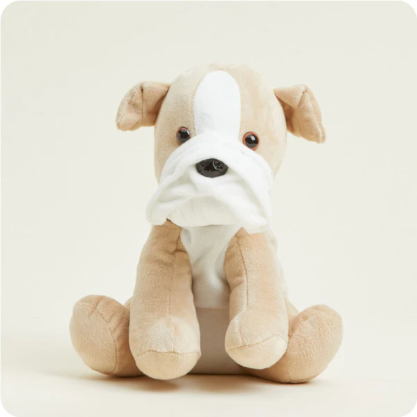 Bulldog Warmies Weighted Heated Stuffed Animal