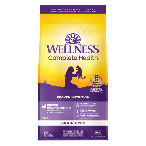 Wellness Complete Health Grain Free Indoor Healthy Weight Recipe Cat Food
