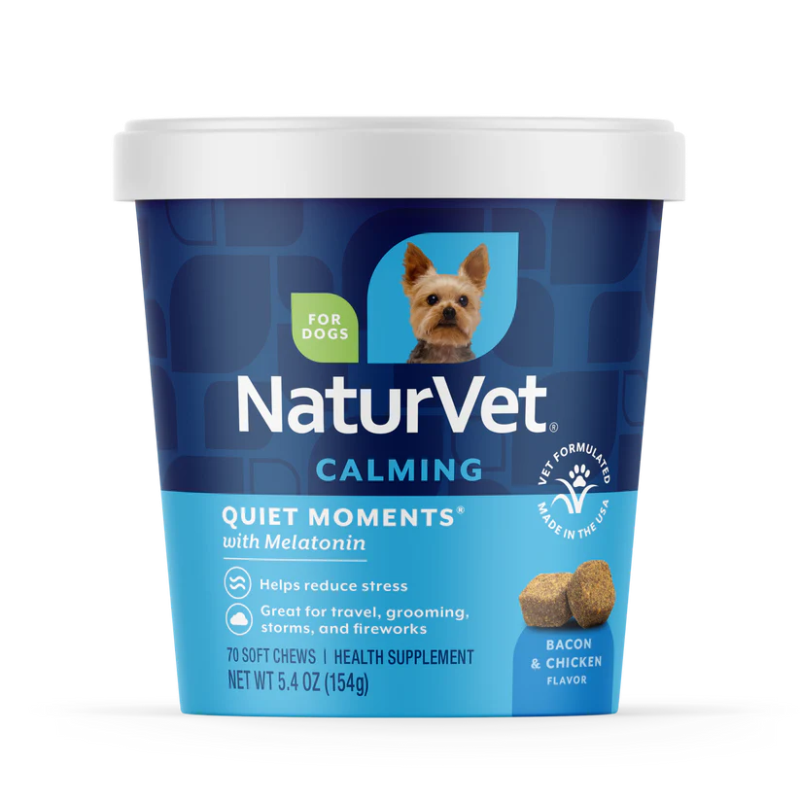 NaturVet Quiet Moments Dog Calming Aid Soft Chews