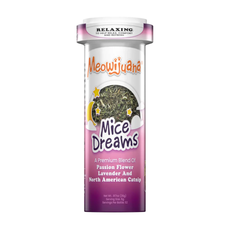 Meowijuana Mice Dreams Passion Flower, Lavender, and North American Catnip Blend