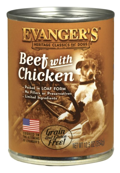 Evanger's Beef With Chicken Dog Food