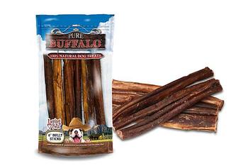 Pure Buffalo Bully Sticks -6" 6 Pack