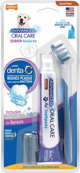 Nylabone Advanced Oral Care Senior Dog Dental Kit