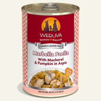 Weruva Marbella Paella with Mackerel & Pumpkin in Aspic for Dogs