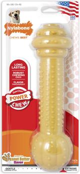 Nylabone DuraChew Barbell Peanut Butter Flavor Dog Chewy Toy