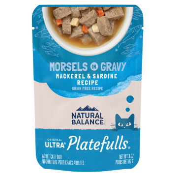 Natural Balance Platefulls® Indoor Mackerel & Sardine Formula in Gravy Cat Food