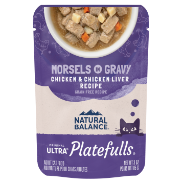 Natural Balance Platefulls® Indoor Chicken & Chicken Liver Formula in Gravy Cat Food