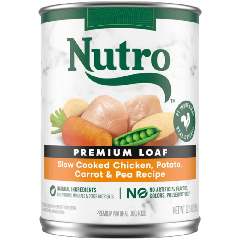 Nutro Slow Cooked Chicken, Potato, Carrot & Pea Recipe Premium Loaf Dog Food